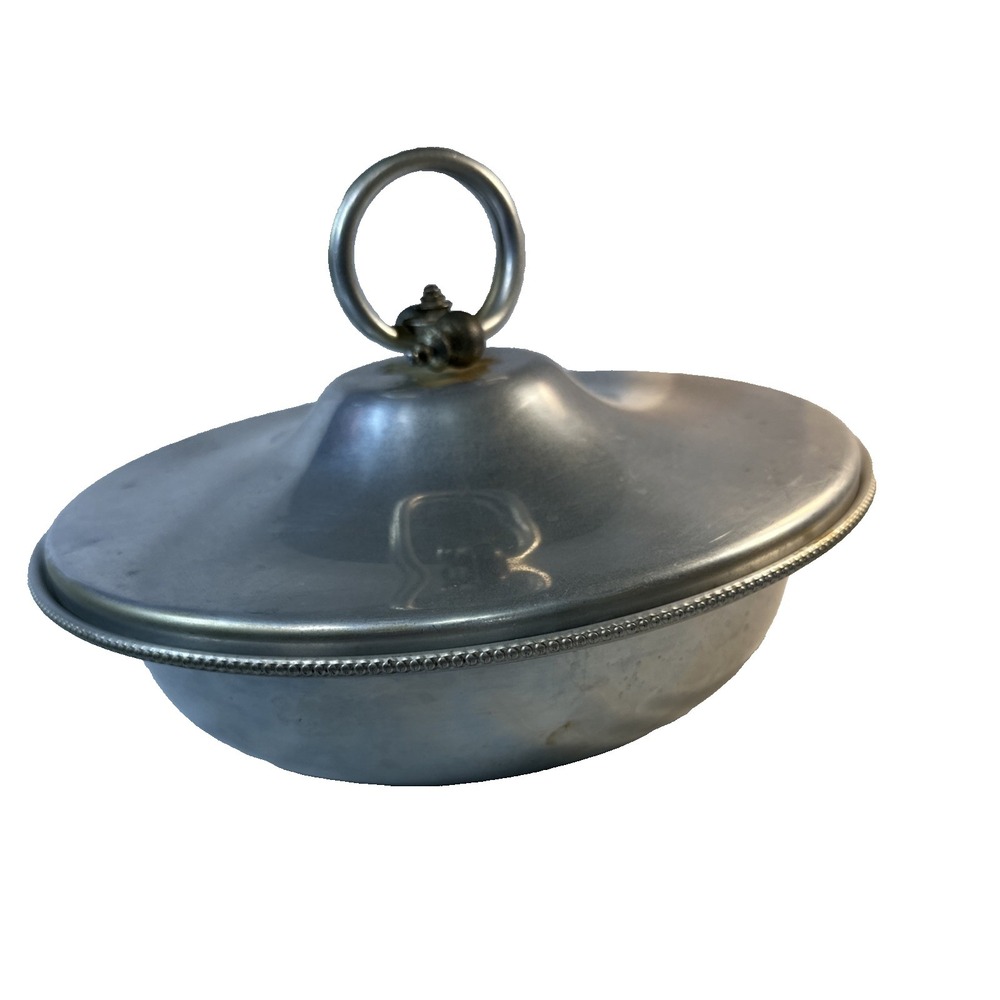 Vintage Aluminum B.W. BUENILUM Covered Dish 11in Diameter